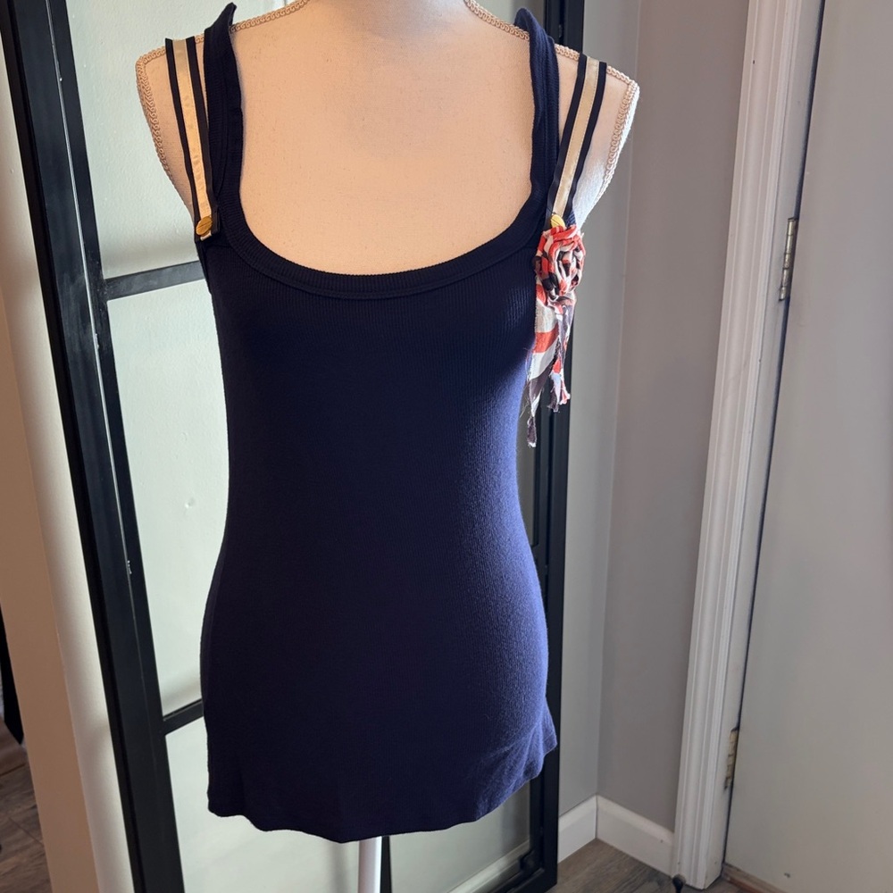 New With Tags…Boutique Brand Hazel…Unique Ribbed Ribbon Straps & Frayed Detail